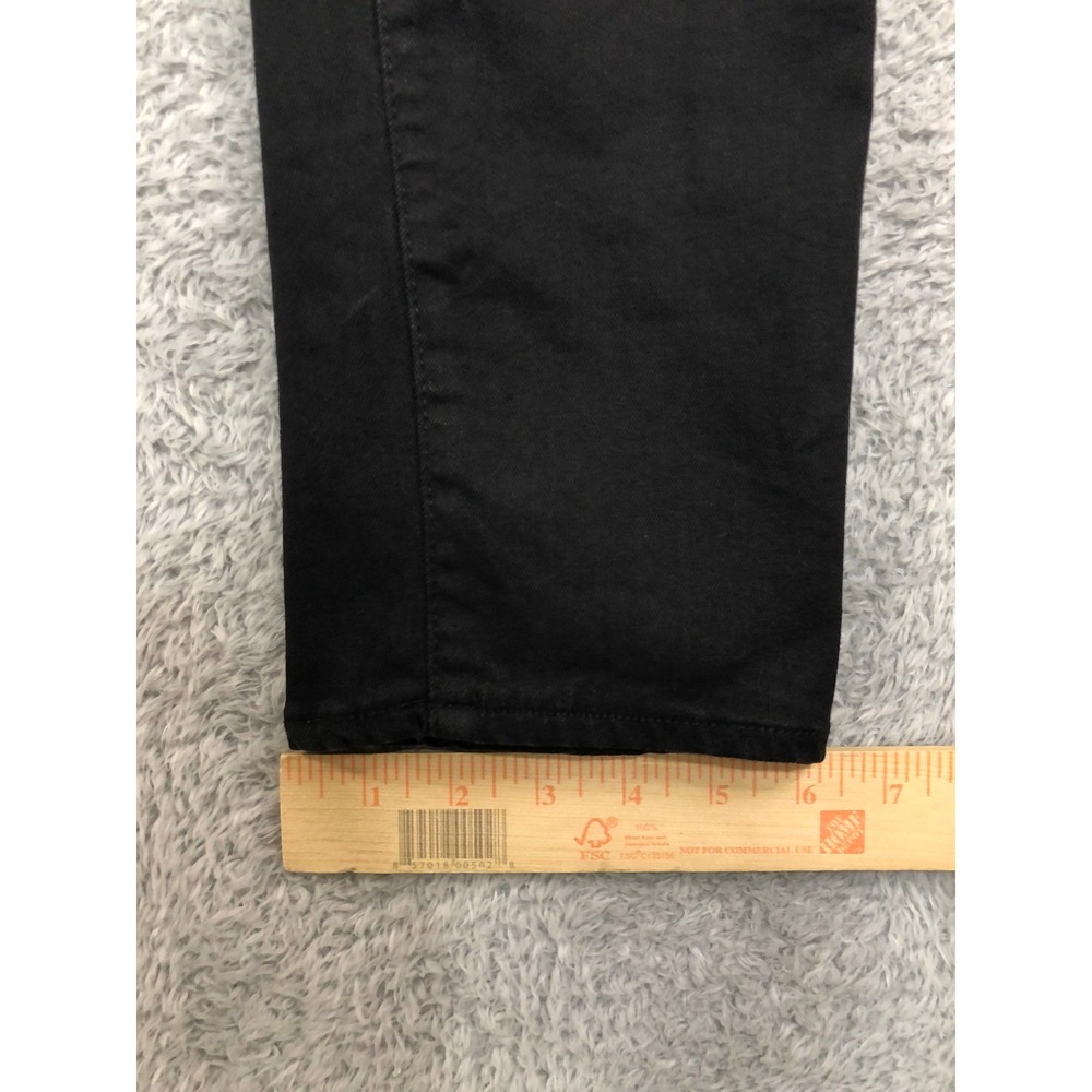 Armani Exchange Jeans Men 33x32 Black J27 Skinny Biker Distressed Moto Denim - Picture 10 of 12